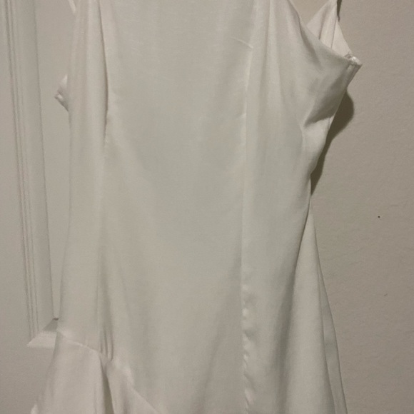 Francesca's Wyonnah Back Tie Ruffle Mini Dress- White Mini Dress small - Picture 13 of 14